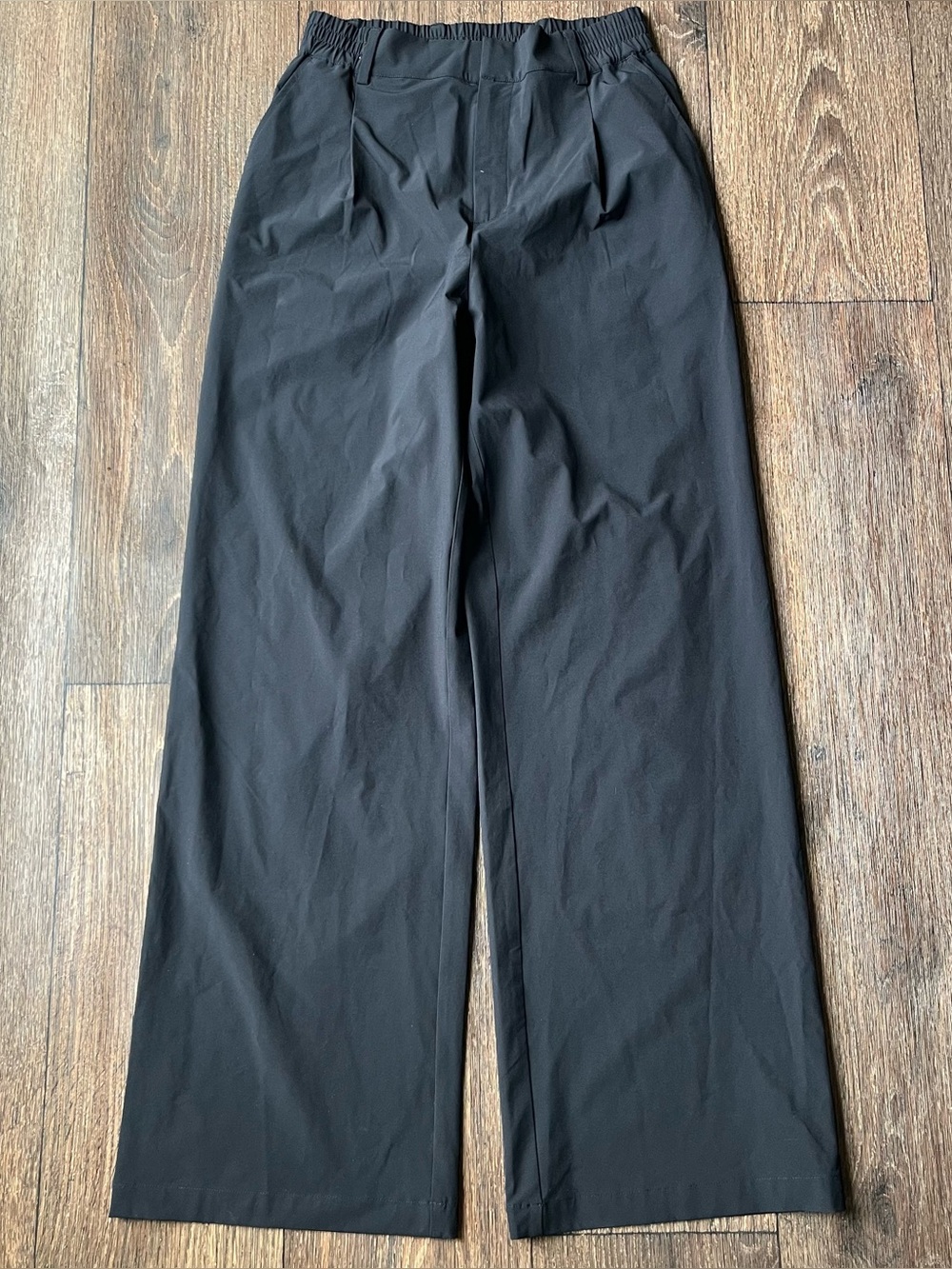 Alo w51346 high waist black wide leg pursuit trouser pants athletic career small